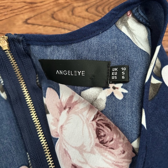 Navy Floral Dress - Picture 3 of 5